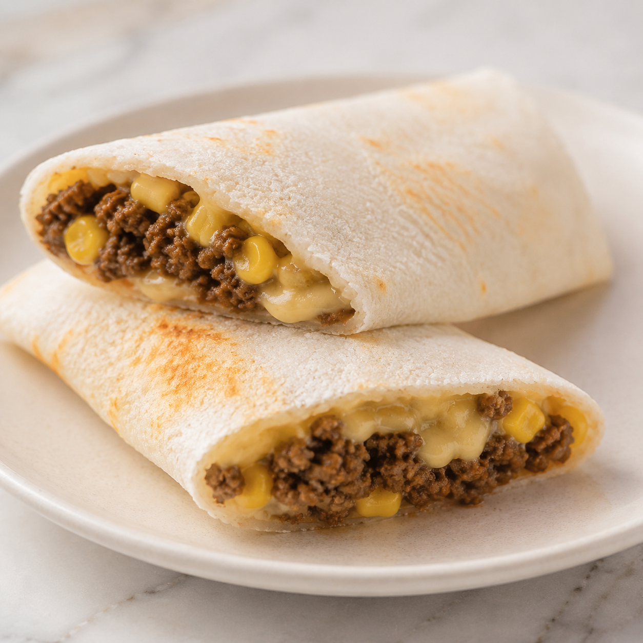 Wrap de Carne Moída com Tapioca