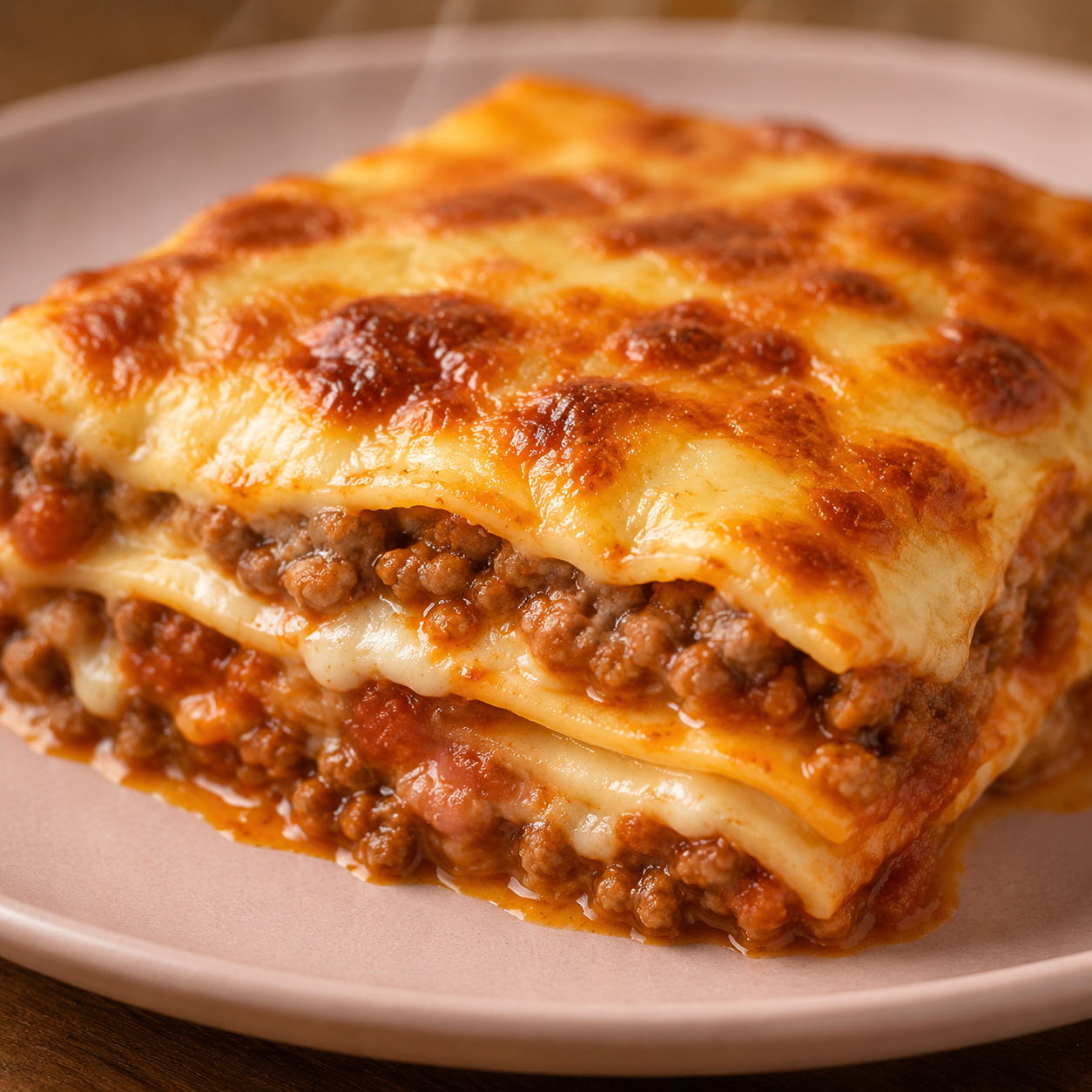 Lasanha de Carne Moída em Camadas